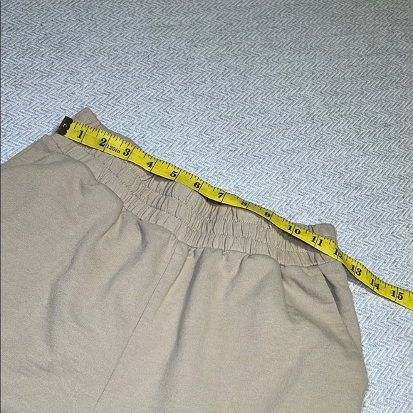 OAK + FORT Tan Athletic Shorts Elastic Waist. Size Small - Picture 4 of 9